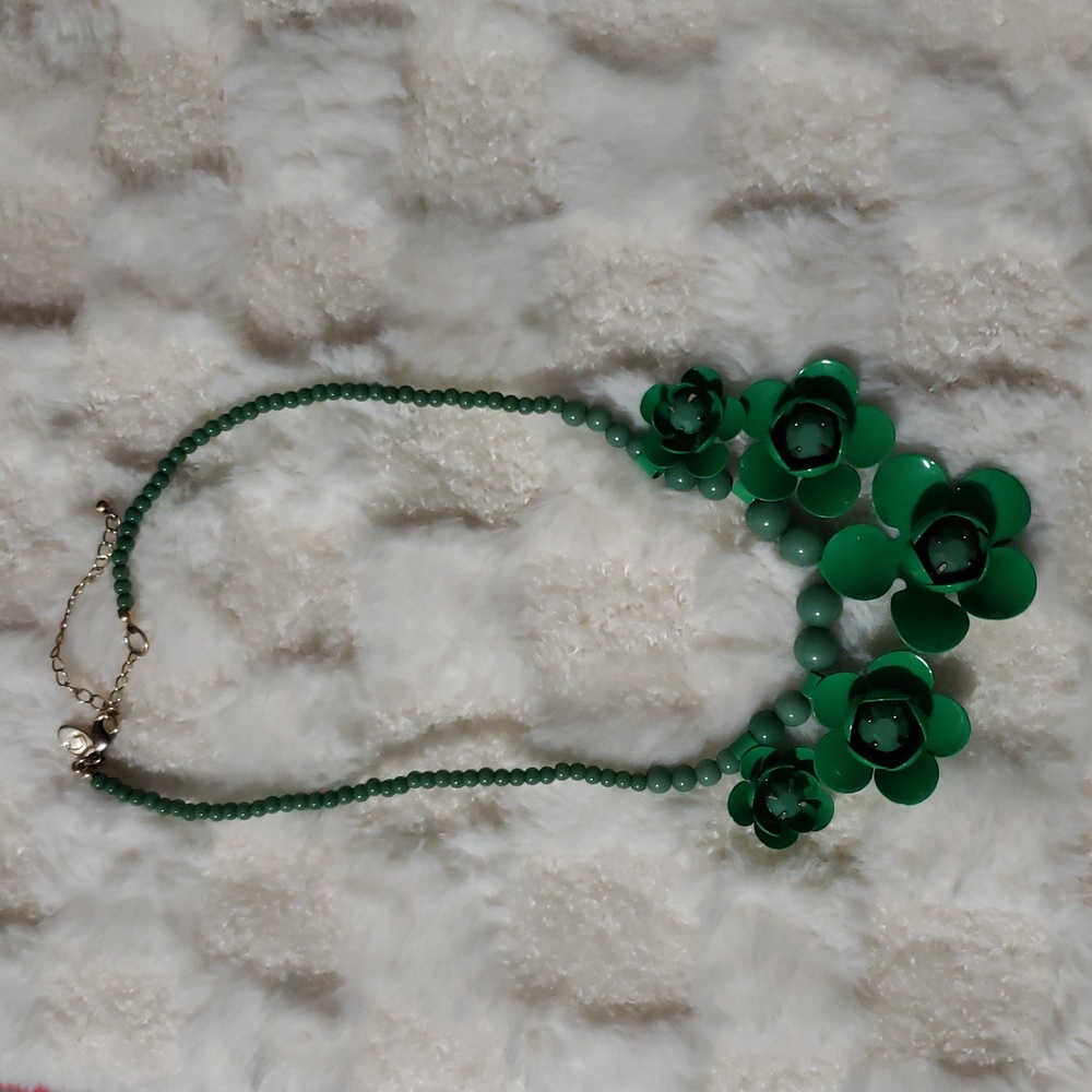 Not Grey, Green And Green Necklace